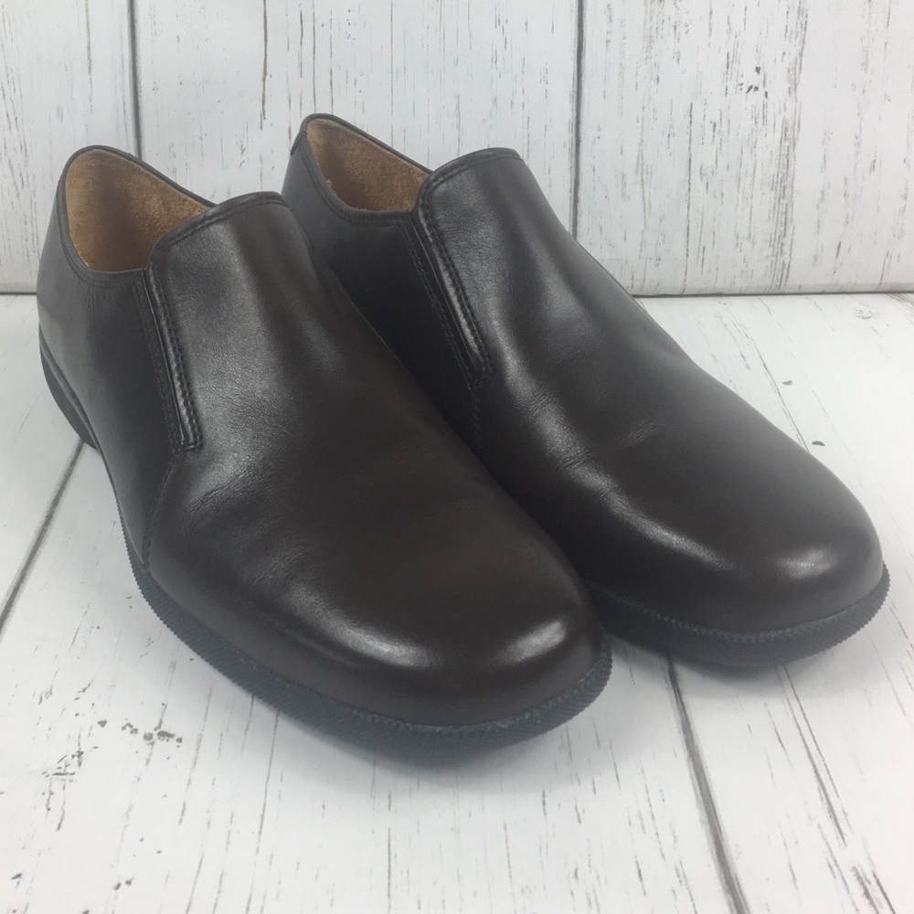 Polo Ralph Lauren Leather Plain Toe Slip On Shoes